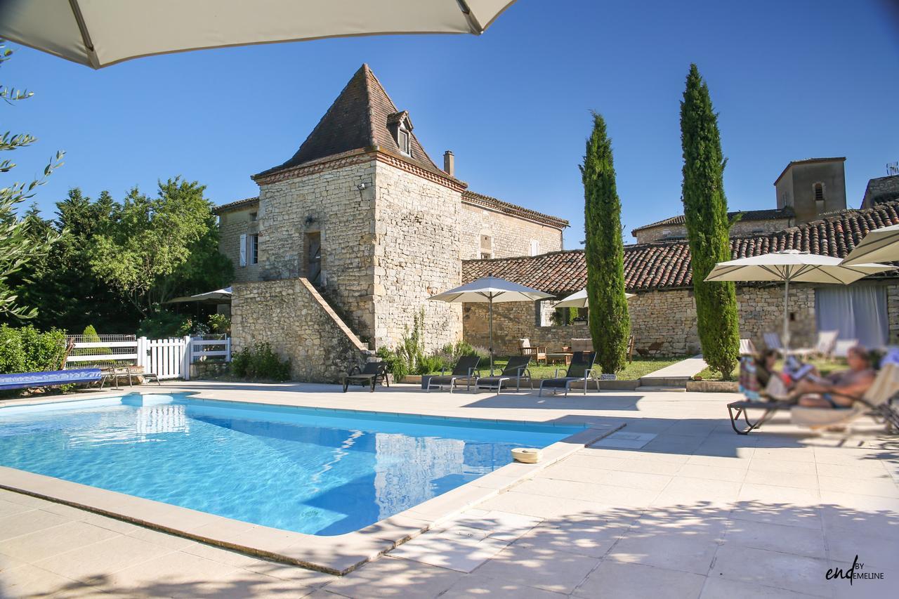 Les Vents Bleus Hotel Donnazac Bagian luar foto